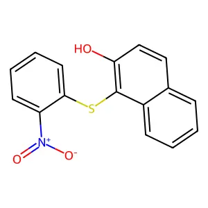 1-(2-Nitrophenyl)sulfanylnaphthalen-2-ol structure