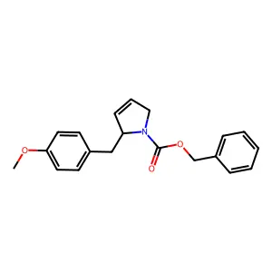 Benzyl 2-[(4-methoxyphenyl)methyl]-2,5-dihydropyrrole-1-carboxylate structure