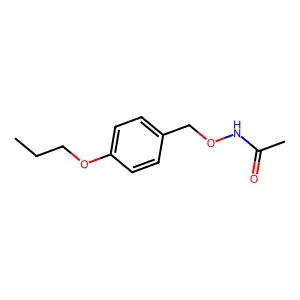 Acetamide, N-((p-propoxybenzyl)oxy)- structure