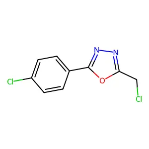 2-(Chloromethyl)-5-(4-chlorophenyl)-1,3,4-oxadiazole structure