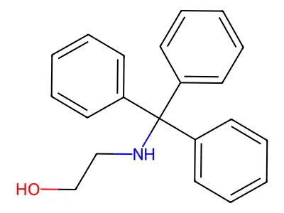2-((Triphenylmethyl)amino)ethanol structure