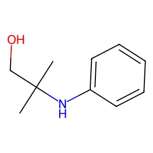 2-Anilino-2-methylpropan-1-ol structure