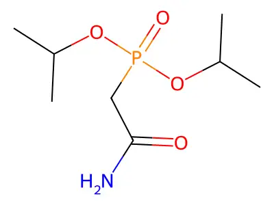 Phosphonic acid, (carbamoylmethyl)-, diisopropyl ester structure