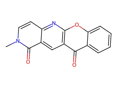 2-methyl-1H-chromeno[2,3-b][1,6]naphthyridine-1,11(2H)-dione structure