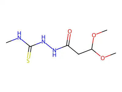 3,3-Dimethoxypropanoic acid 2-[(methylamino)thioxomethyl]hydrazide structure