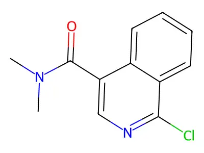 1-chloro-N,N-dimethyl-4-isoquinolinecarboxamide structure