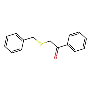 1-Phenyl-2-((phenylmethyl)thio)ethan-1-one structure