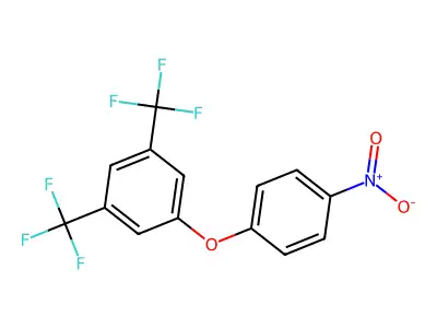 4-[3,5-Bis(trifluoromethyl)phenoxy]nitrobenzene structure
