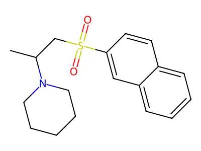1-[1-(Naphthalen-2-ylsulfonyl)propan-2-yl]piperidine structure