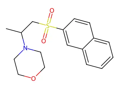 4-(1-Naphthalen-2-ylsulfonylpropan-2-yl)morpholine structure