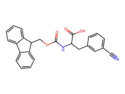 3-(3-cyanophenyl)-2-(9H-fluoren-9-ylmethoxycarbonylamino)propanoic Acid structure