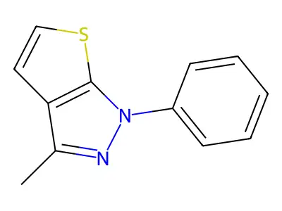 3-Methyl-1-phenyl-1H-thieno[2,3-c]pyrazole structure