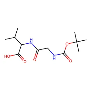 (2R)-2-(2-{[(tert-butoxy)carbonyl]amino}acetamido)-3-methylbutanoic acid structure