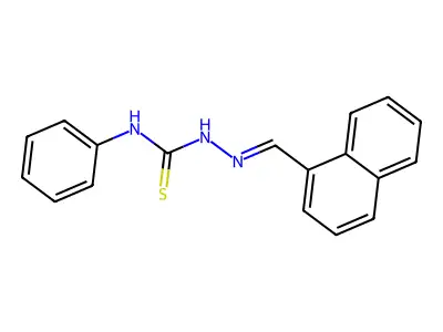 1-(Naphthalen-1-ylmethylideneamino)-3-phenylthiourea structure