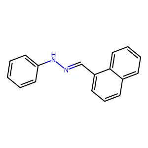 1-Naphthaldehyde phenylhydrazone structure