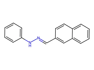 N-(naphthalen-2-ylmethylideneamino)aniline structure