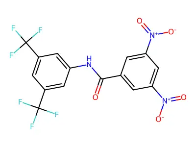N-[3,5-bis(trifluoromethyl)phenyl]-3,5-dinitrobenzamide structure