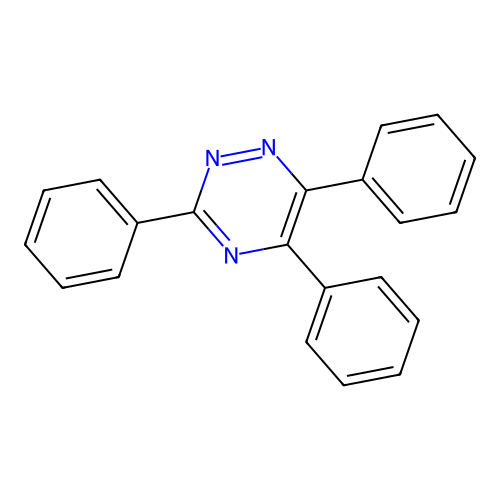 3,5,6-Triphenyl-1,2,4-triazine structure