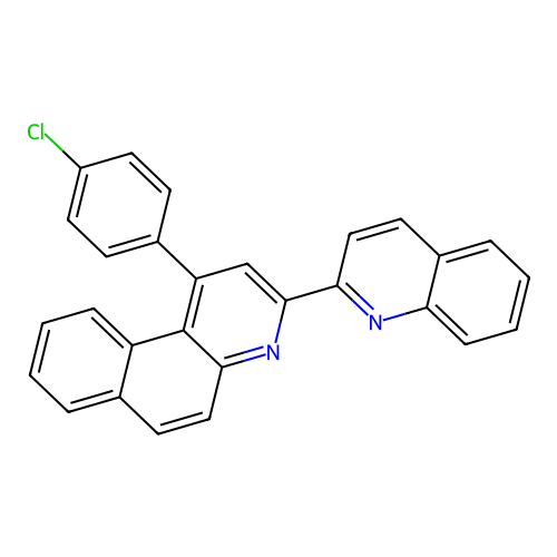 1-(4-Chlorophenyl)-3-(quinolin-2-yl)benzo[f]quinoline structure