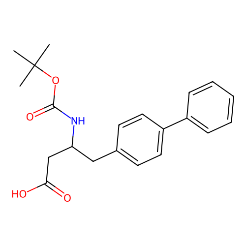 3-[(2-methylpropan-2-yl)oxycarbonylamino]-4-(4-phenylphenyl)butanoic Acid structure