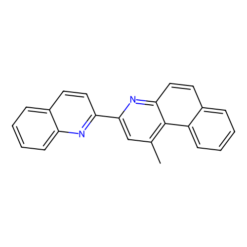 1-Methyl-3-(2-quinolyl)benzo[f]quinoline structure
