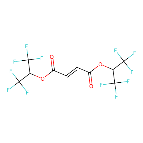 Bis(1,1,1,3,3,3-hexafluoro-2-propanyl) (2e)-2-butenedioate structure