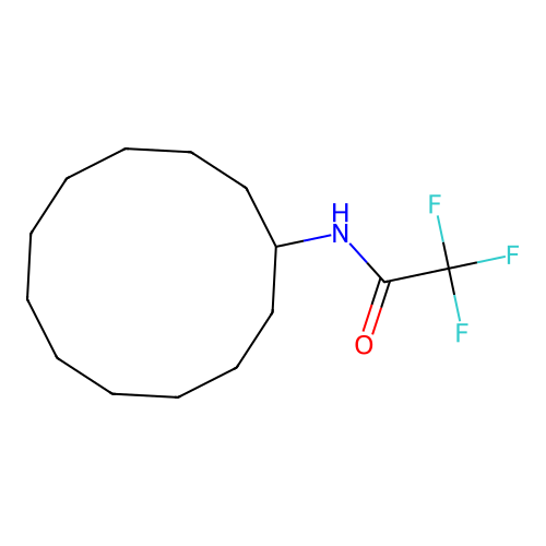 N-cyclododecyl-2,2,2-trifluoroacetamide structure