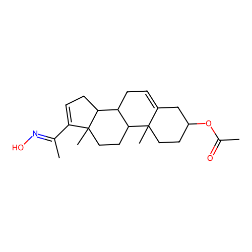 16-Dehydropregnenolone acetate oxime structure