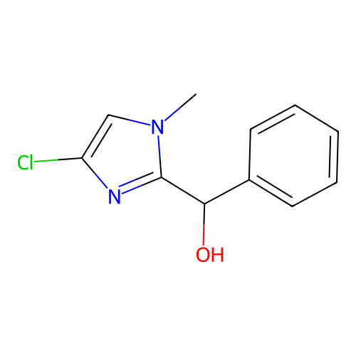(4-chloro-1-methyl-1H-imidazol-2-yl)(phenyl)methanol structure