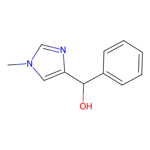 (1-methyl-1H-imidazol-4-yl)(phenyl)methanol structure