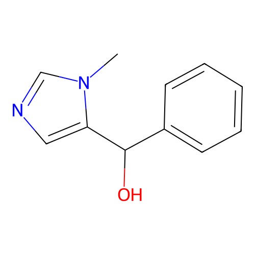 (1-methyl-1H-imidazol-5-yl)(phenyl)methanol structure