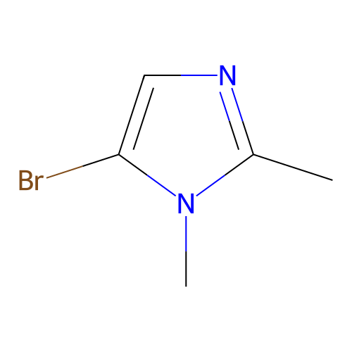5-bromo-1,2-dimethyl-1H-imidazole structure