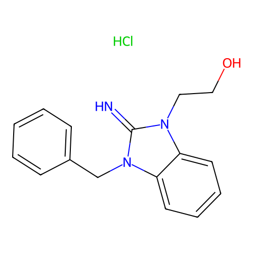 2-(3-Benzyl-2-imino-2,3-dihydro-benzoimidazol-1-yl)-ethanol structure