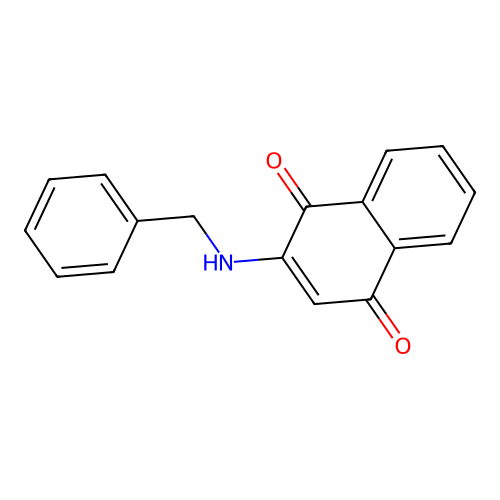 2-(Benzylamino)naphthalene-1,4-dione structure