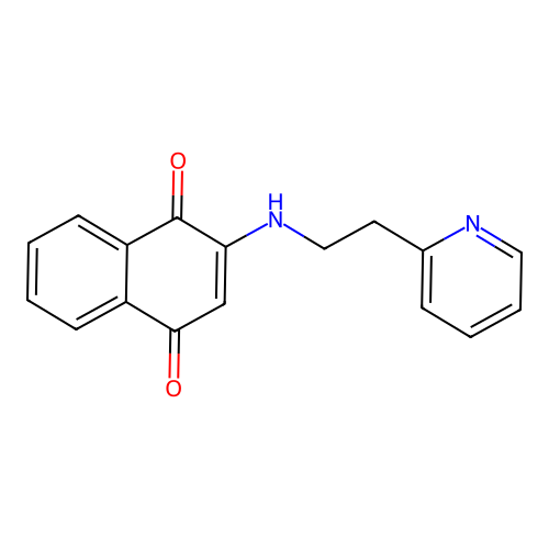 2-(2-Pyridin-2-ylethylamino)naphthalene-1,4-dione structure