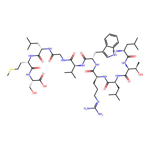 H-Leu-Thr-Leu-Arg-Trp-Val-Gly-Leu-Met-Ser-OH structure