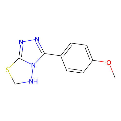 3-(4-Methoxyphenyl)-5,6-dihydro-[1,2,4]triazolo[3,4-b][1,3,4]thiadiazole structure