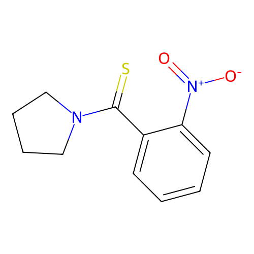 (2-Nitrophenyl)-pyrrolidin-1-ylmethanethione structure