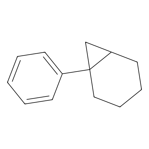 1-Phenylbicyclo(4.1.0)heptane structure