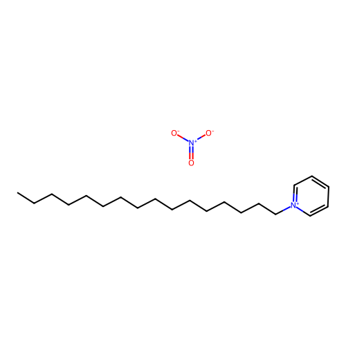 Pyridinium, 1-hexadecyl-, nitrate structure