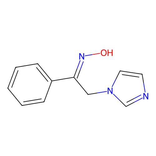 Ethanone, 2-(1H-imidazol-1-yl)-1-phenyl-, oxime structure