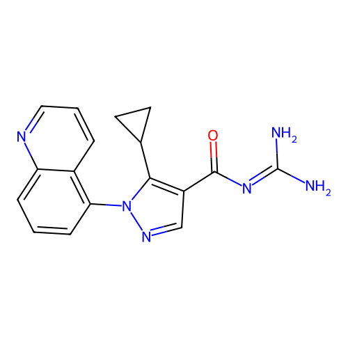 Zoniporide structure