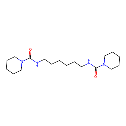 N,N'-Hexamethylenebis(1-piperidinecarboxamide) structure