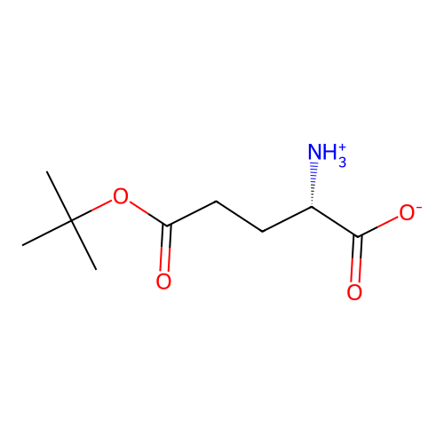 (2S)-2-azaniumyl-5-[(2-methylpropan-2-yl)oxy]-5-oxopentanoate structure