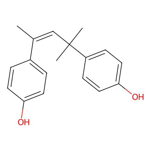 Phenol, 4,4'-(1,1,3-trimethyl-1,3-propanediyl)bis-, didehydro deriv. structure