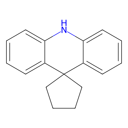 Spiro[acridan-9,1'-cyclopentane] structure