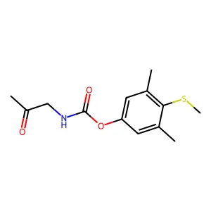 Carbamic acid, acetylmethyl-, 4-(methylthio)-3,5-xylyl ester structure