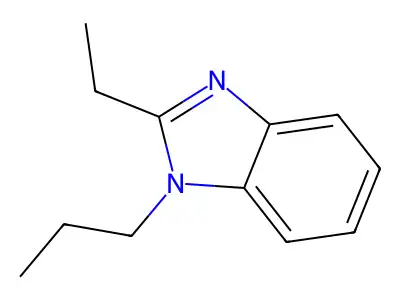 2-Ethyl-1-propylbenzimidazole structure