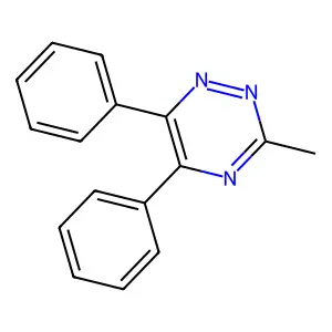 3-Methyl-5,6-diphenyl-1,2,4-triazine structure