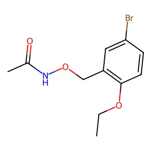 N-((5-溴-2-乙氧基苄基)氧基)乙酰胺 structure